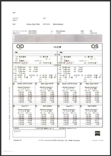Zeiss社製　IOLマスター700